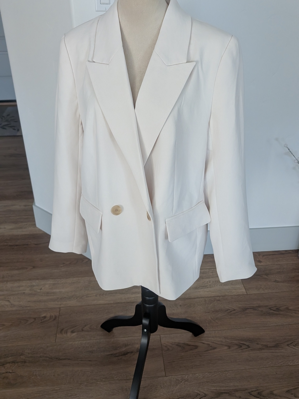 a new day Cream Double-Breasted Blazer